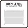 wraplus Skin Seal Compatible with Surface Go3 Go2 [Gun Metallic]