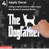 The Dogfather Decal Vinyl Sticker - Funny Stickers- Auto Car,
