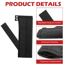 Padded Hammer Holder for Tool Belt: Heavy Duty Hammer Holster Sleeve with Adjustable Tether – Fits Most Tool Pouch Belts – Ideal for Carpenters, Roofers, Framers, Electricians