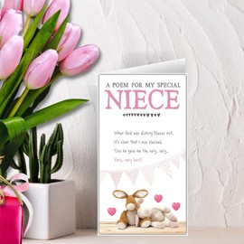 Blessed Greetings Cards Niece Birthday Card, Birthday Card for Niece, Sweet Birthday Card Niece, Two Bears Niece Birthday