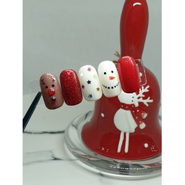 ⛄Rudolph Nail Tips⛄ - Long Oval / ⛄루돌프네일팁⛄ - 롱오발