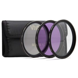 Vivitar 40.5mm 3-Piece Multi Coated Filter Kit UV+CPL+FLD