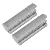 2 Pcs Lighter Case Zinc Alloy Vintage Floral Stamped Classical