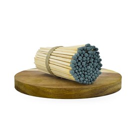 4" Inch Long Wooden Matchsticks Safety Matches Wholesale Bulk Loose by Chandler Studio (50 Pieces, Dark Green)