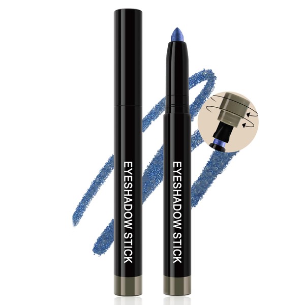 Glitter Cream Eyeshadow Stick, Waterproof High Pigmented Shimmer Eyeliner Pencil