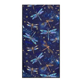 Renewold Blue Dragonfly Car Seat Cover Athletic Gym Running Towel Full Large Size Front Back Auto Seat Cushion Mat Protector Yoga Beach Picnic Blanket Automotive Accessories Decoration