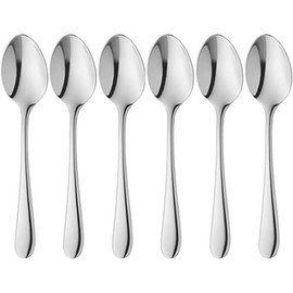 WMF Merit Espressolöffel Set 6-teilig, 10,8 cm, Cromargan protect Edelstahl poliert, kratzbeständig, spülmaschinenfest