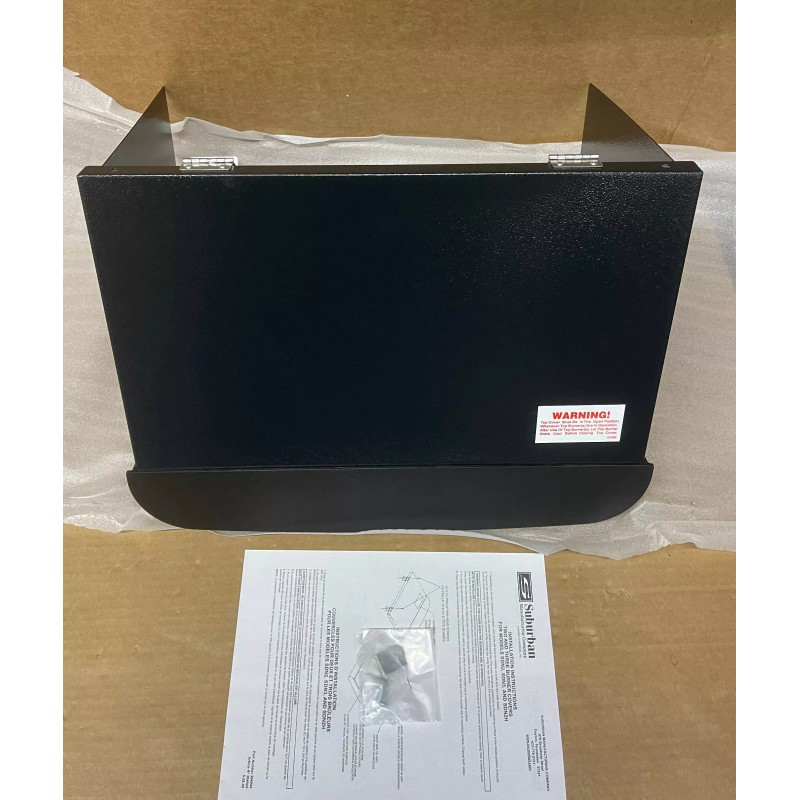 SUBURBAN SDN2 RV Stovetop COVER WITH SHIELDS 2967ABK BLACK