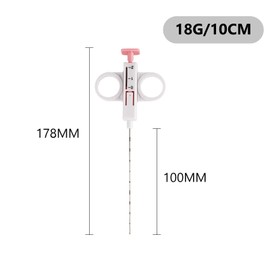 2 PCS Biopsy Needles, Disposable Tissue Sampling Tool, Semi-Automatic Veterinary Sampling Needles for Pet, Livestock, and Wildlife Health (18G/10CM)