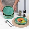 LIANYU 33oz Pasta Bowls, 8.25’’ Wide Shallow Salad Plates Set