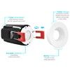 LUXRITE 1 Inch LED Recessed Lighting with Junction Box, 7W,
