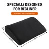 HOMBYS Lumbar Support Pillow for Recliner Chair, Memory Foam Back