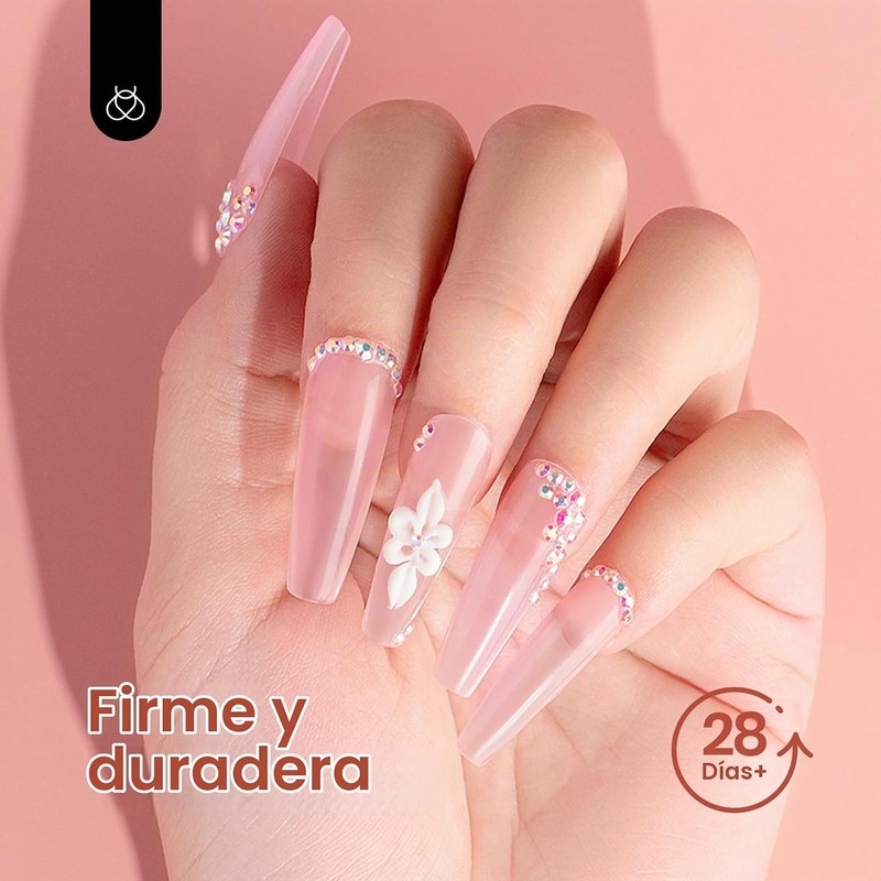 Beetles Kit Polygel para Uñas 4 Colores con Base y