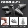 50pcs Bullet Fishing Weights Sinker Kit Worm Weights Slip Fishing