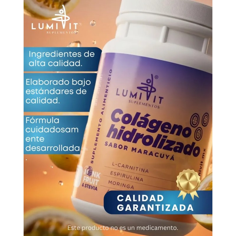 Colágeno Lumivit Acido Hialurónico Moringa L-carnitina 1.2kg