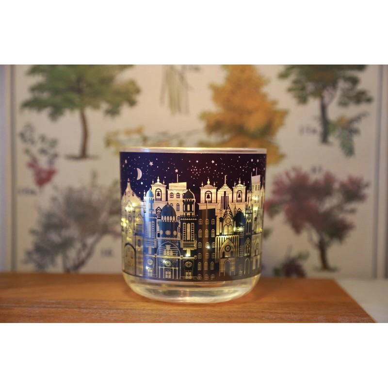 Fresh Orange Blossom Scented LED-Glow Scented Candle| Unique STAR CITY