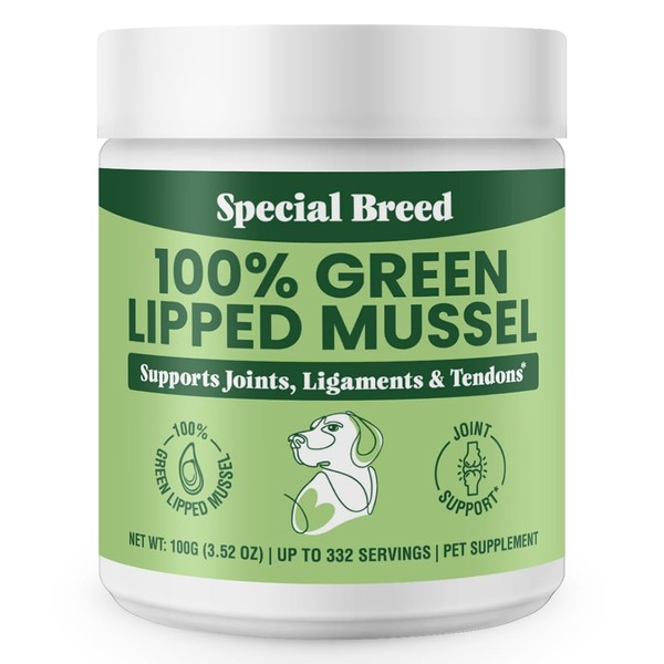 Green Lipped Mussel Powder for Dogs & Cats - 100%