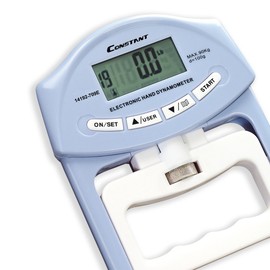 Constant 200 Lbs 90 Kgs Digital Hand Dynamometer Grip Strength Measurement Meter Auto Capturing Hand Grip Power (Blue)