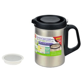 Pearl Metal HB-2141 Oil Pot, Made in Japan, 0.7 L; Stainless Steel, Activated Carbon, Filtered, Made in Japan