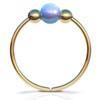 20G Nose Ring - Opal Piercing Earring 20 Gauge -