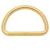 Wuuycoky 1.5" Inner Diameter Golden D Rings Buckles D-ring Non-welded