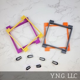 Stencil Holder for Cookie Decorating Airbrush OR Icing 4 Depths Modular Set Made in USA PR1791