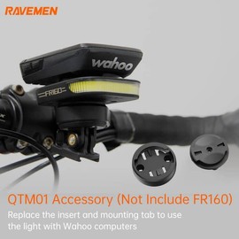 RAVEMEN QTM01 Mounting Tab and Insert for RAVEMEN FR160 Daylight to Be Compatible with Wahoo