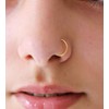 Extra Thin Small 0.5mm Nose Ring Diameter 6mm(gold nose ring)