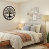 JXQXYN Large Wall Clock,14“ Tree of Life Metal & Wood