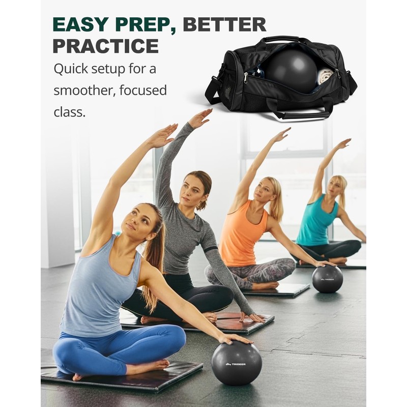 Trideer 9-Inch Pilates Ball, Small Exercise Ball for Yoga, Core
