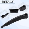 Effitnee Rear Wiper Arm Blade and Arm Set, Back Windscreen