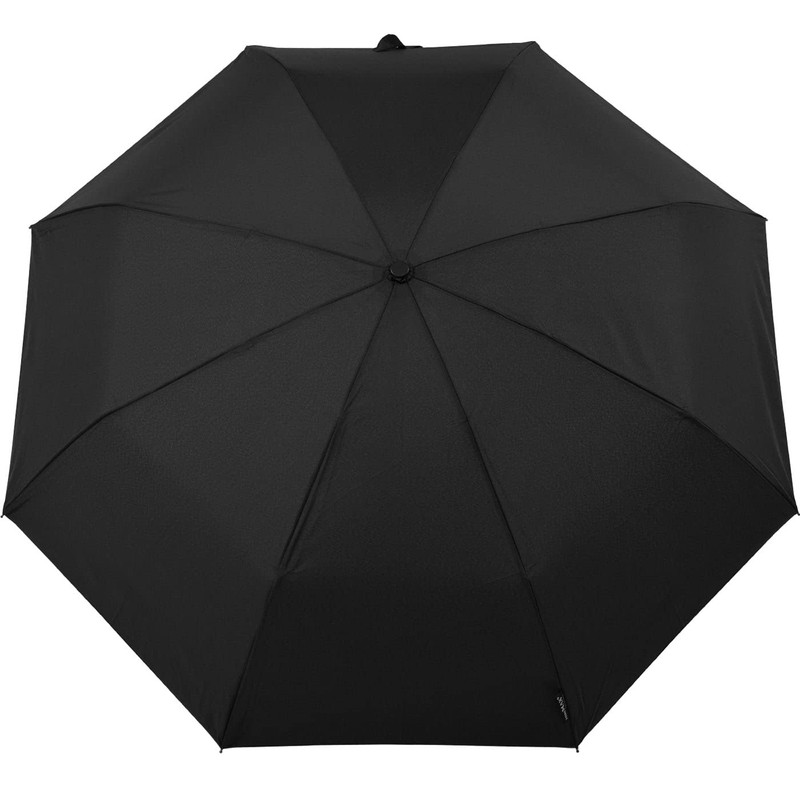 Men's Compact Windproof Automatic Open & Close Black Umbrella with