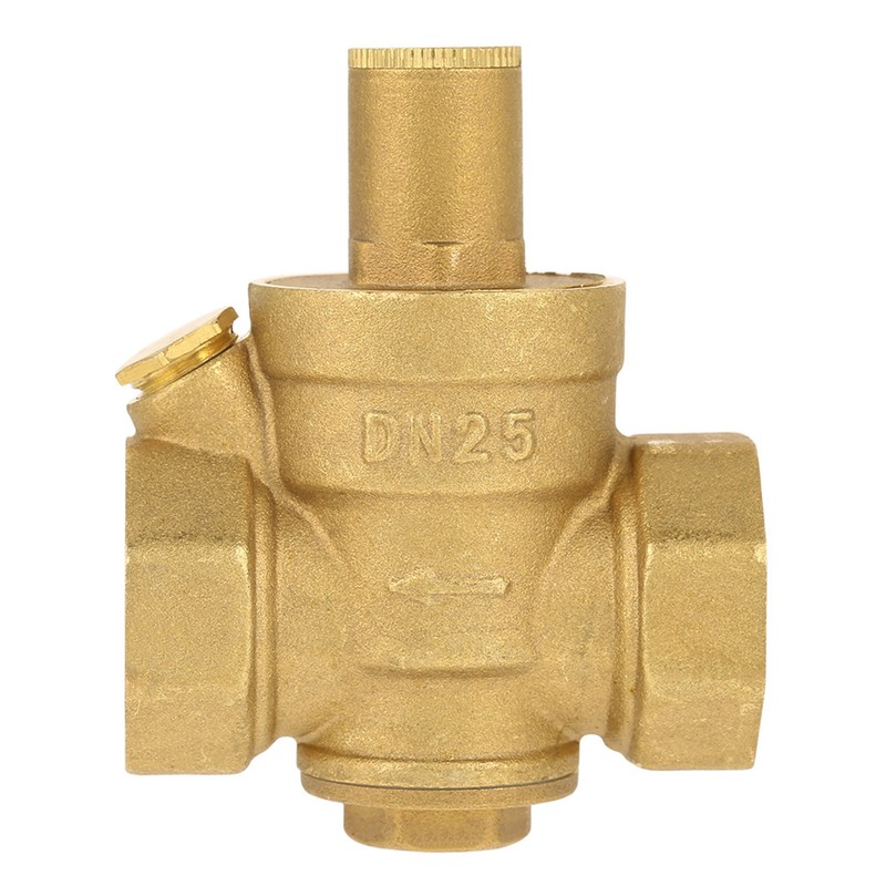 1pc Brass Adjustable Water Pressure Reducing Regulator Valve Thread DN25