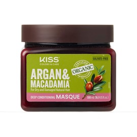 KISS Argan & Macadamia Deep Conditioning Masque 500mL (16.9 US fl.oz)