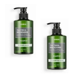 [Kundal] Kundal Deep Cleansing Oily Shampoo White Musk 500ml + Cherry Blossom 500ml Refreshing / [쿤달] 쿤달 딥 클렌징 지성샴푸 화이트머스크 500ml + 체리블라썸 500ml 개운한