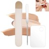 Spatula Makeup Spatula Cosmetic Tool + Acrylic Mixing Palette Cosmetic
