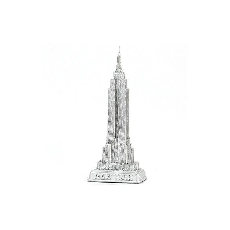 Empire State Building Statue from New York City Silver 9