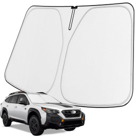 Windshield Sun Shade Custom Fit 2015-2024 Subaru Outback Window Covers 2025 Subaru Outback Accessories Foldable Sun Shade Sun Visor UV Rays Blocks Rays