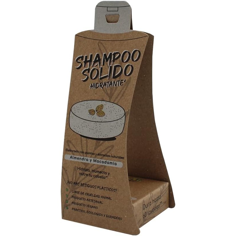 Arbol Verde Shampoo Sólido en Barra Natural Hidratante con Almendra