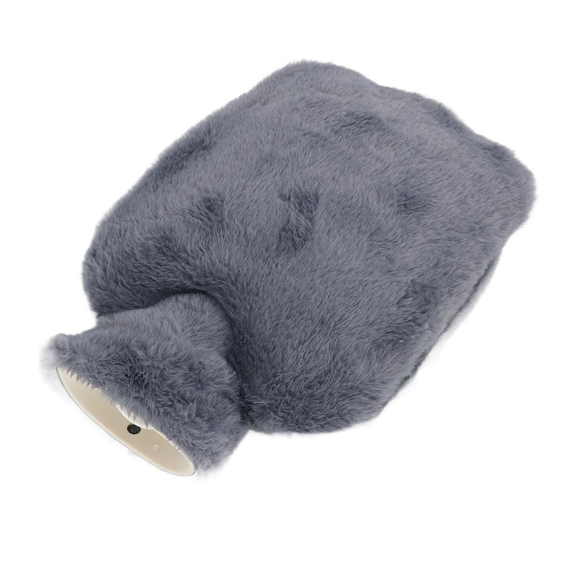 Plush Hot Water Bottle with Soft Plush Cover 2000ml Anti