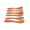 Egg Spoons Set, 12 cm, Olive Wood, Small Spoons, Wooden