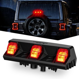 Nilight Third Brake Light Tail High Mount Stop Upgrade 3rd Stop Lights Replacement for Jeep Wrangler JL JLU 2018-2023