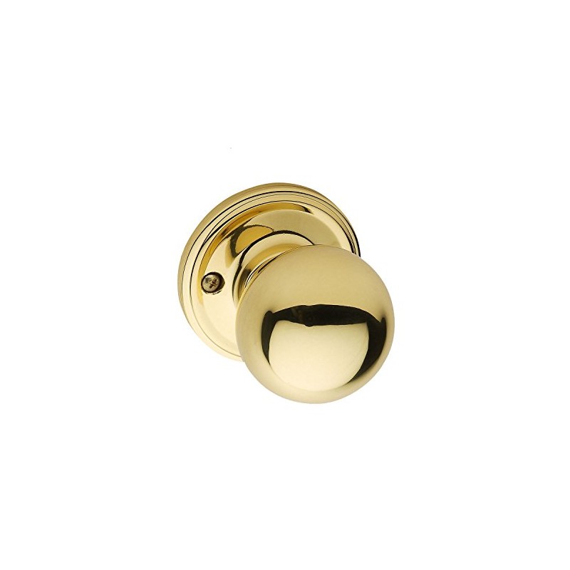 Copper Creek BK2090PB Ball Dummy Door Knob, Polished Brass by