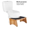 StrongTek Enhanced Squatting Toilet Stool, Extra-Thick Wood, Slip-Resistant Bathroom Potty