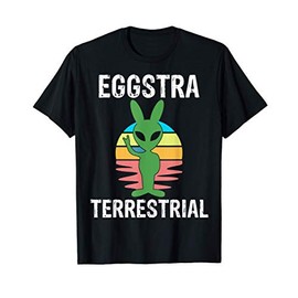 Egg-stra terrestrial alien bunny funny easter. T-Shirt