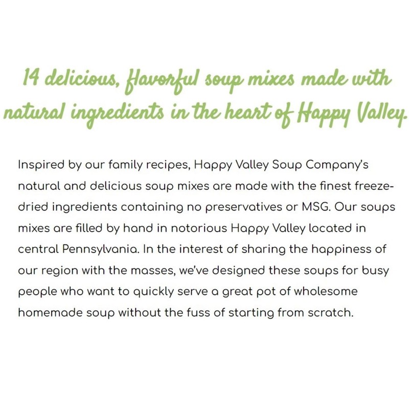 Happy Valley Soup Company - Garden Vegetable - Dry Mix