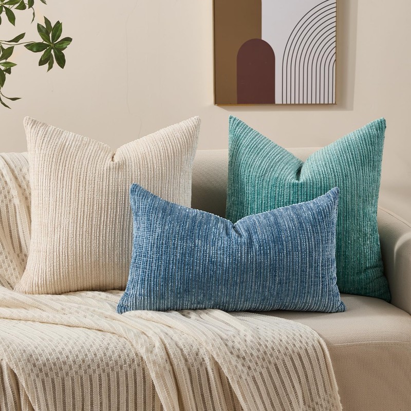 Allorry Decorative Couch Throw Pillow Covers 22x22 Set of 2