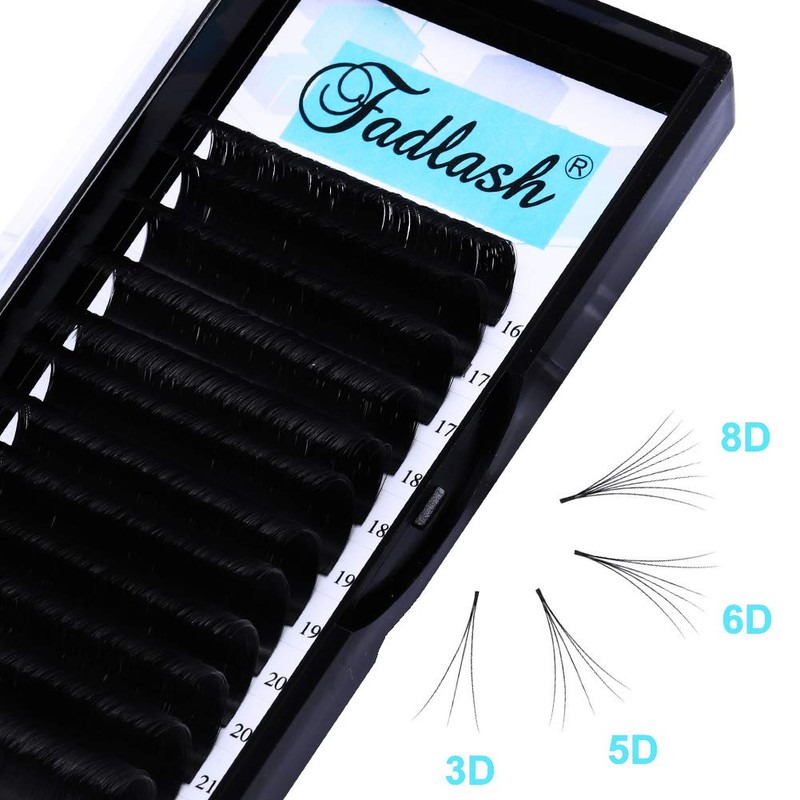 Fadlash Self-Fanning Eyelashes, Eyelash Extension, Volume Eyelashes for Volume Technique,