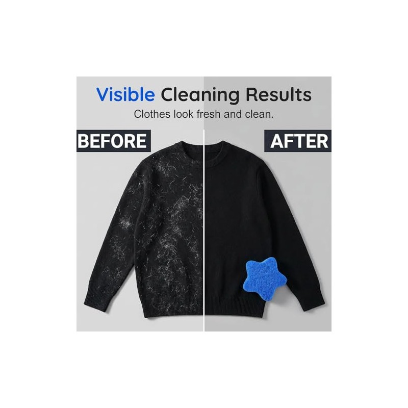 Reusable Pet Hair Remover for Laundry - 6 Pack