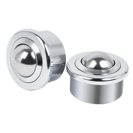 Roller Ball Transfer Bearings Caster - Unit for Transmission Equipment Conveyor Rollers 7/8 Inch Diameter Universal Rotation Roller, Bearing Steel & Carbon Steel,1240 Lbs Total Load Capacity Set of 4